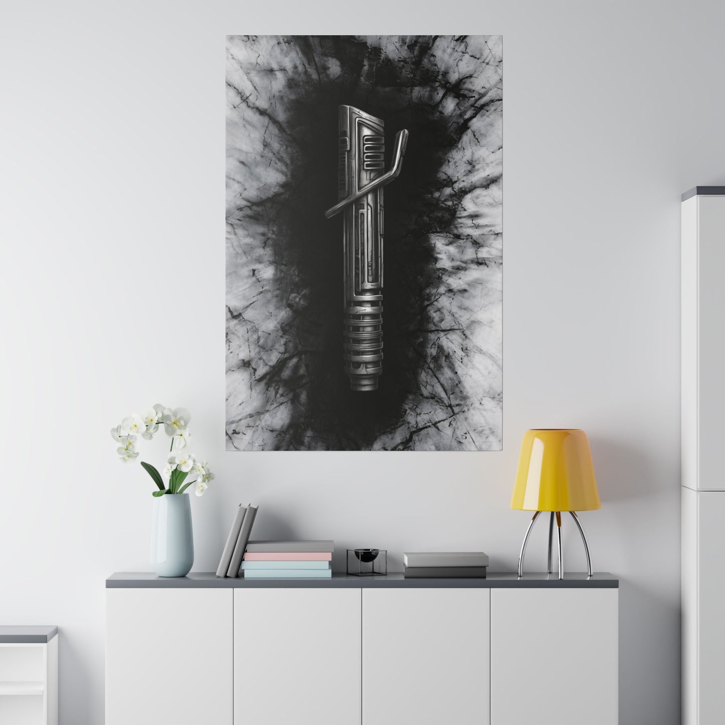 TEST Dark, White, saber concept canvas .75" (Copy)
