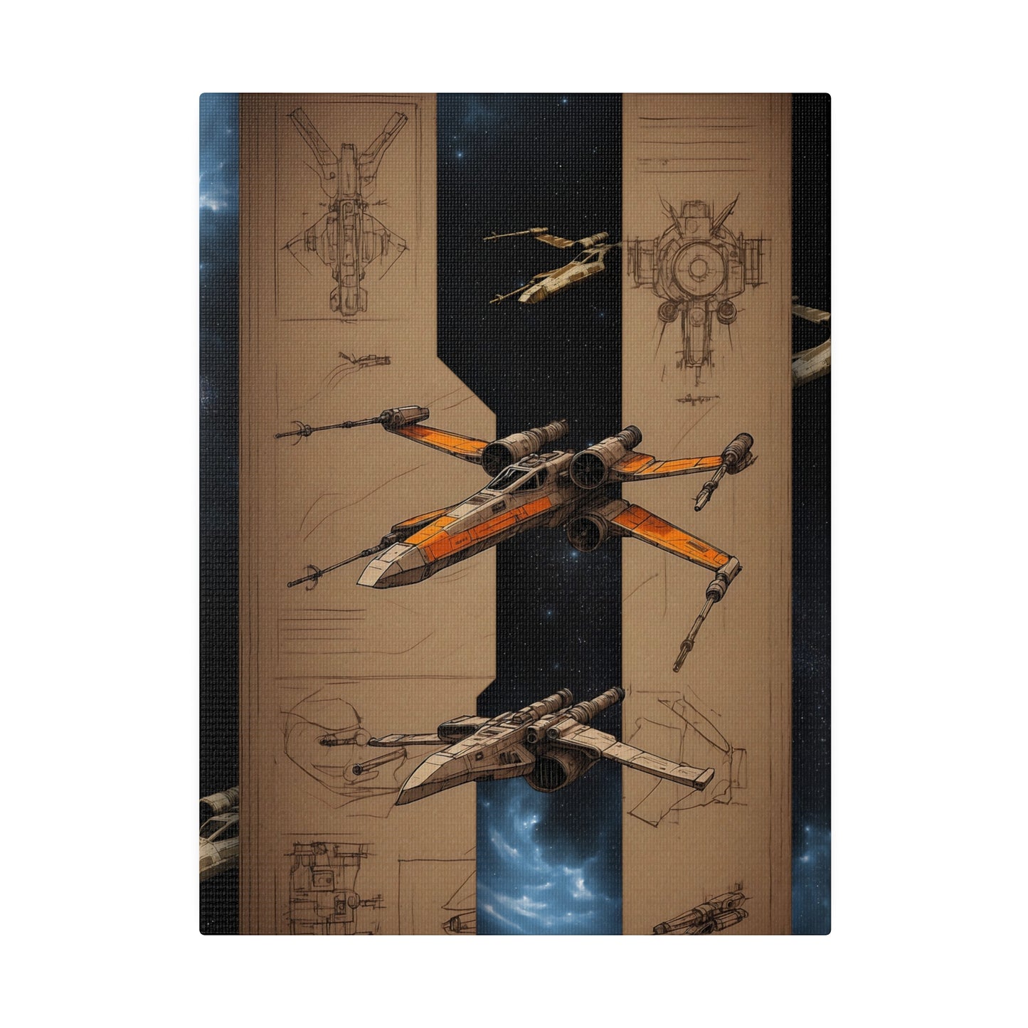 Fighter, Light, Ship concept canvas .75"