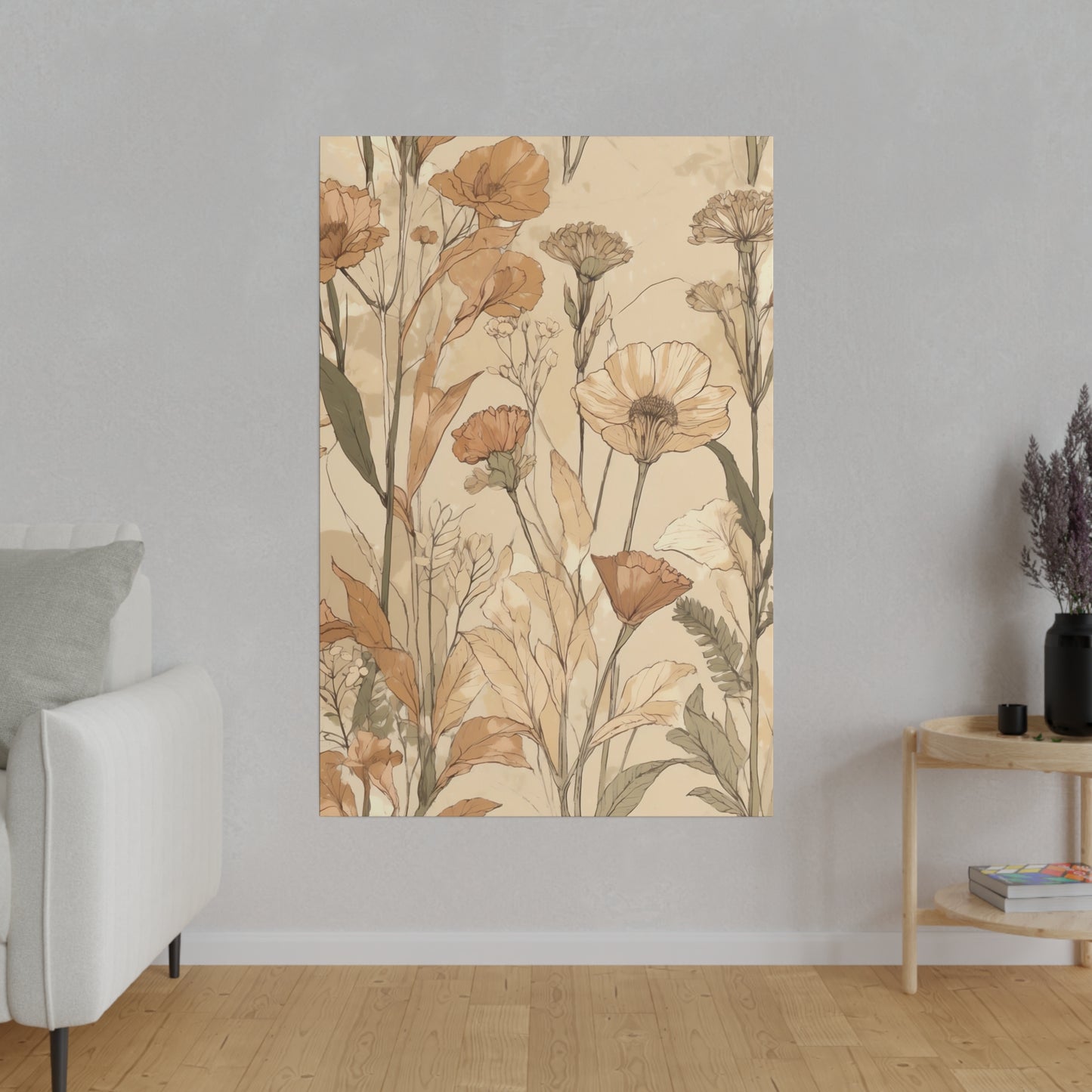 Botanicals Nine canvas .75"