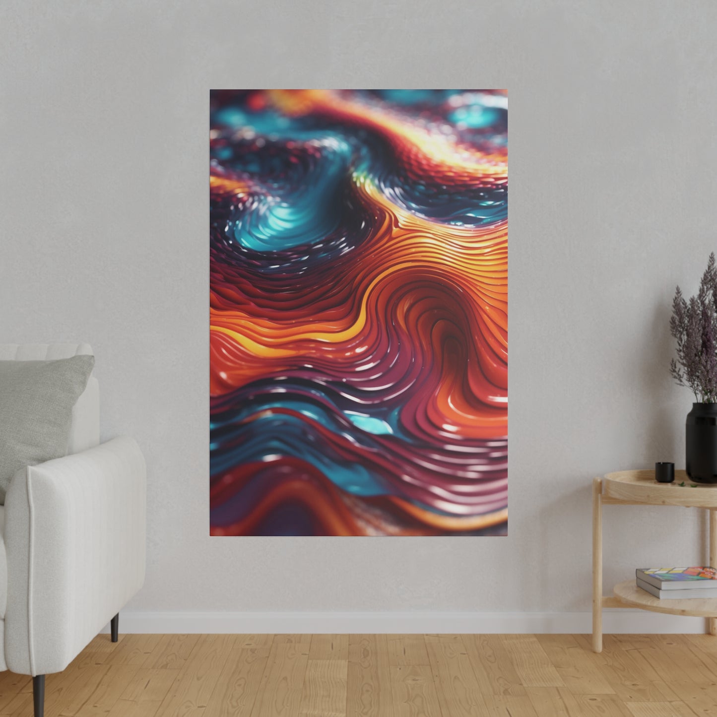 Biomorphic Swirl One canvas .75"