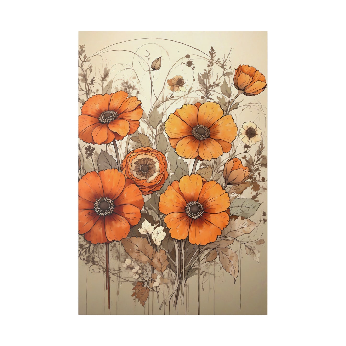 Botanicals Eight canvas .75"