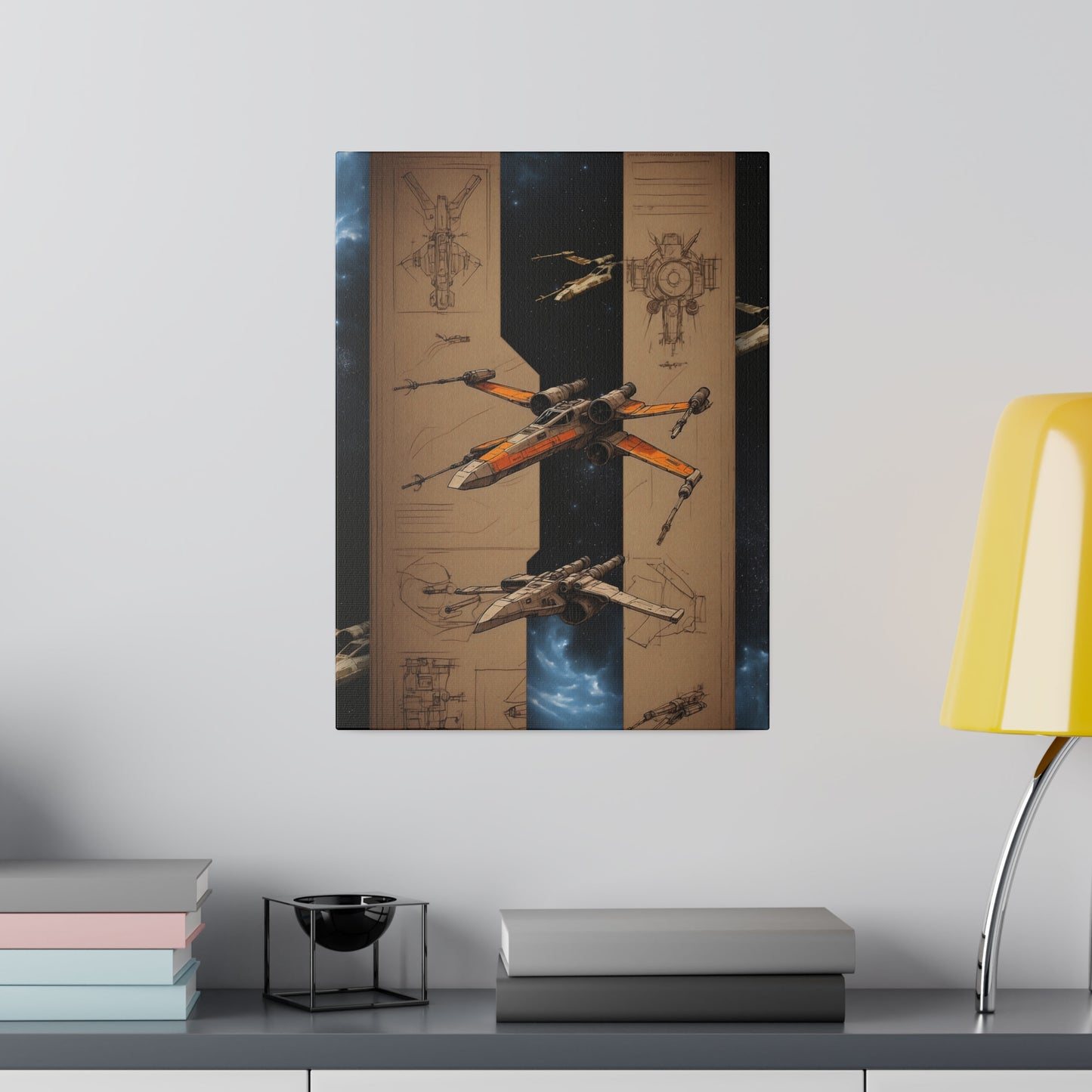 Fighter, Light, Ship concept canvas .75"