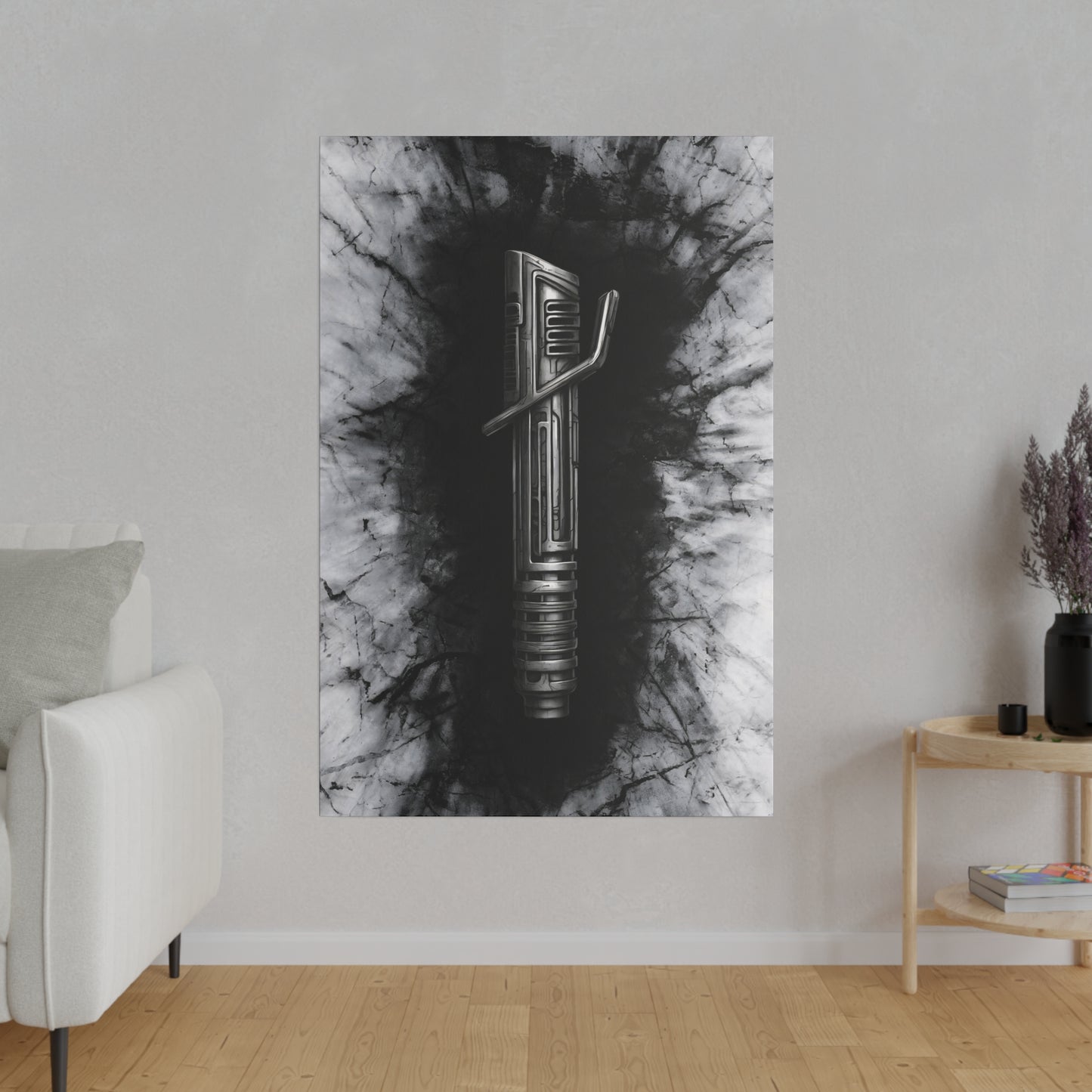 TEST Dark, White, saber concept canvas .75" (Copy)