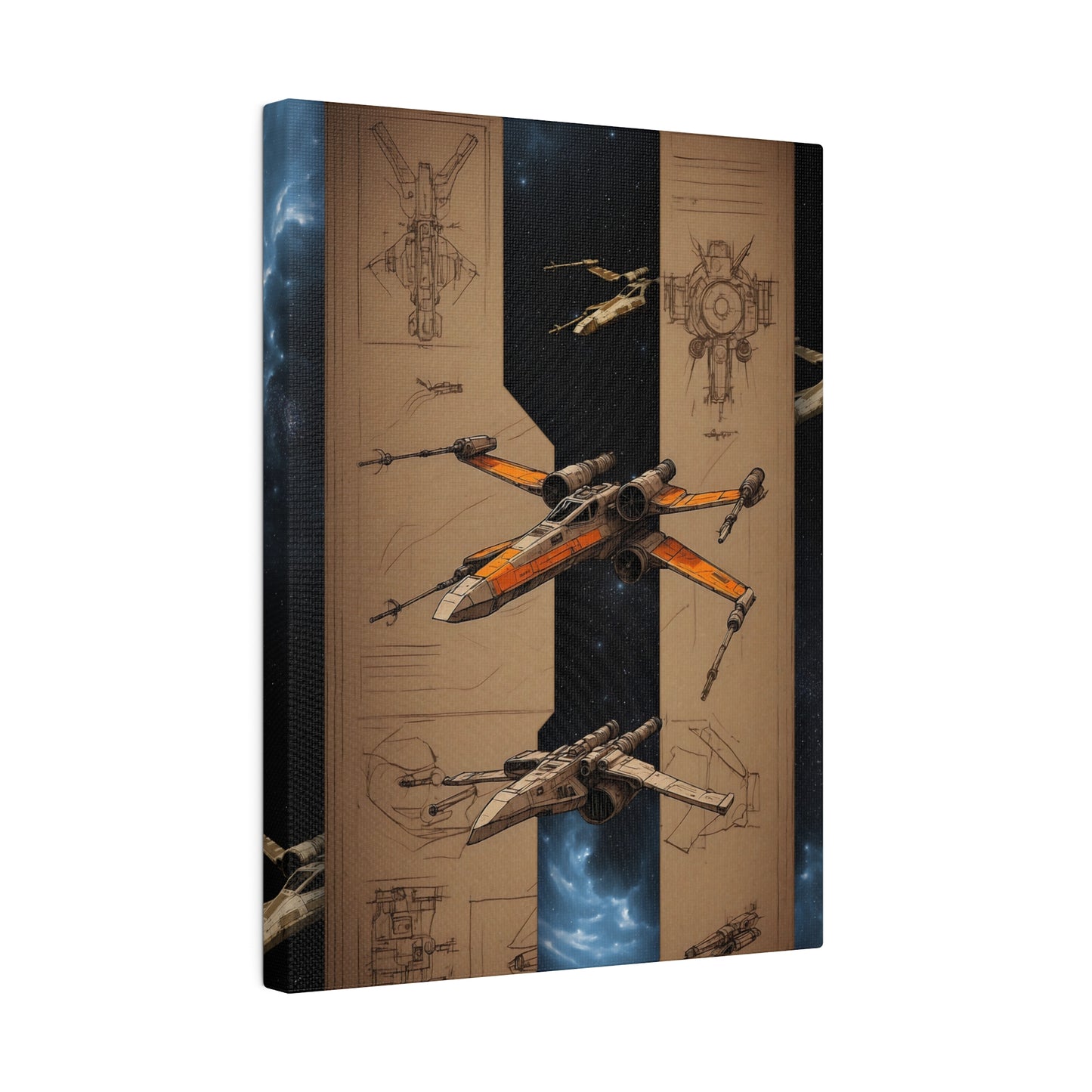 Fighter, Light, Ship concept canvas .75"