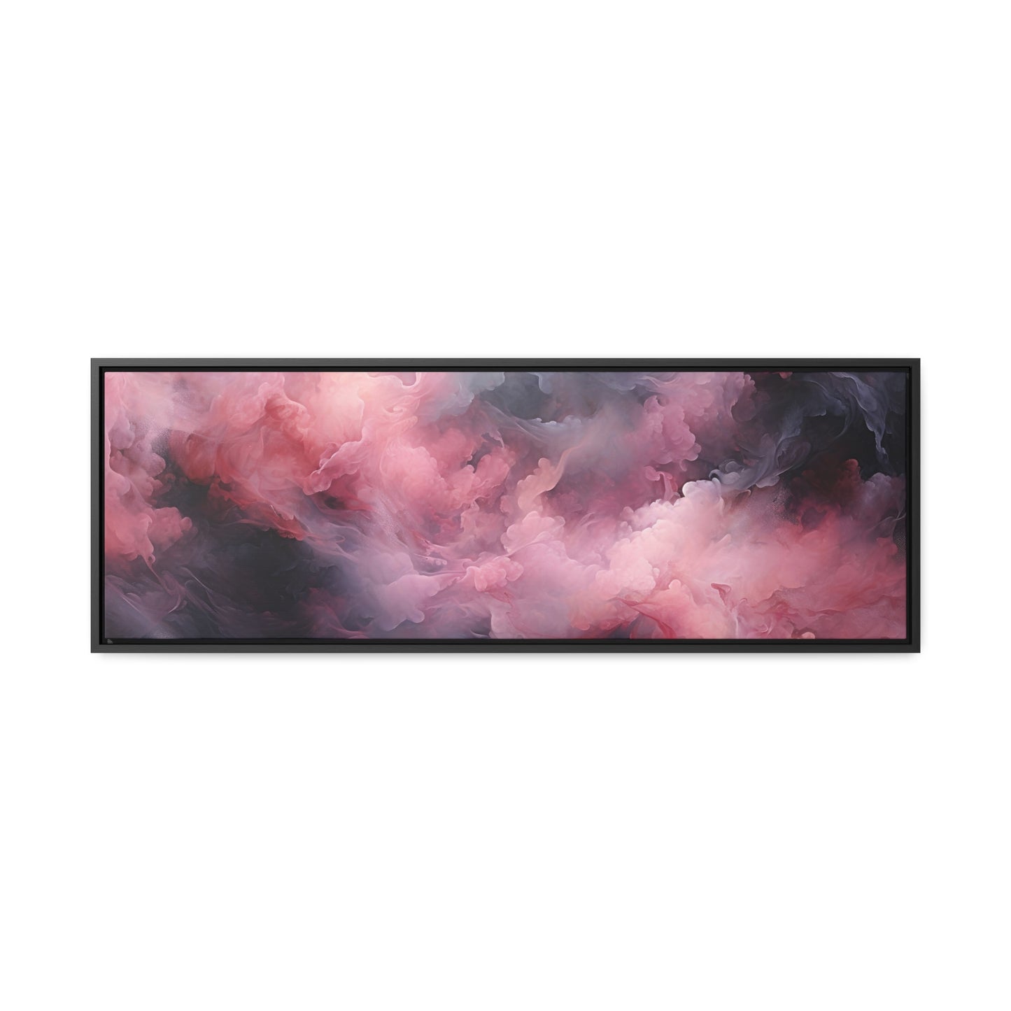 Decor Horizon, Pink and Black Clouds, Canvas Print, 1.25"