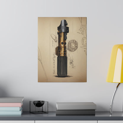 Fallen, Light, saber concept canvas .75"