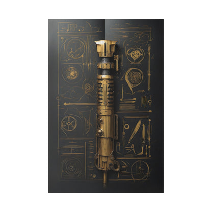 Master, Dark, saber concept canvas .75"