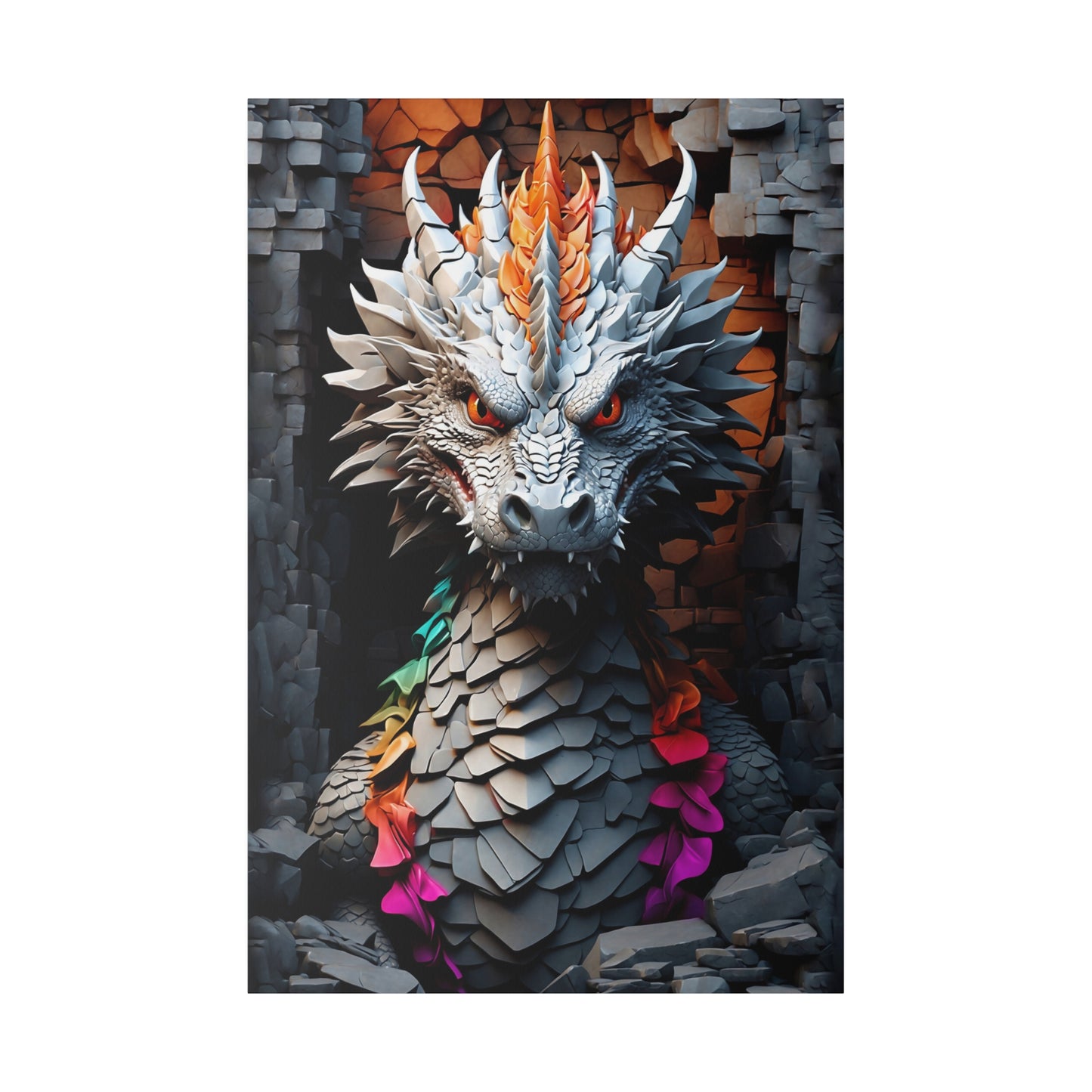 Stone Dragon Collus canvas .75"