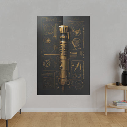 Master, Dark, saber concept canvas .75"