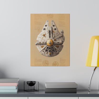 Falcon Top, Light, Ship concept canvas .75"