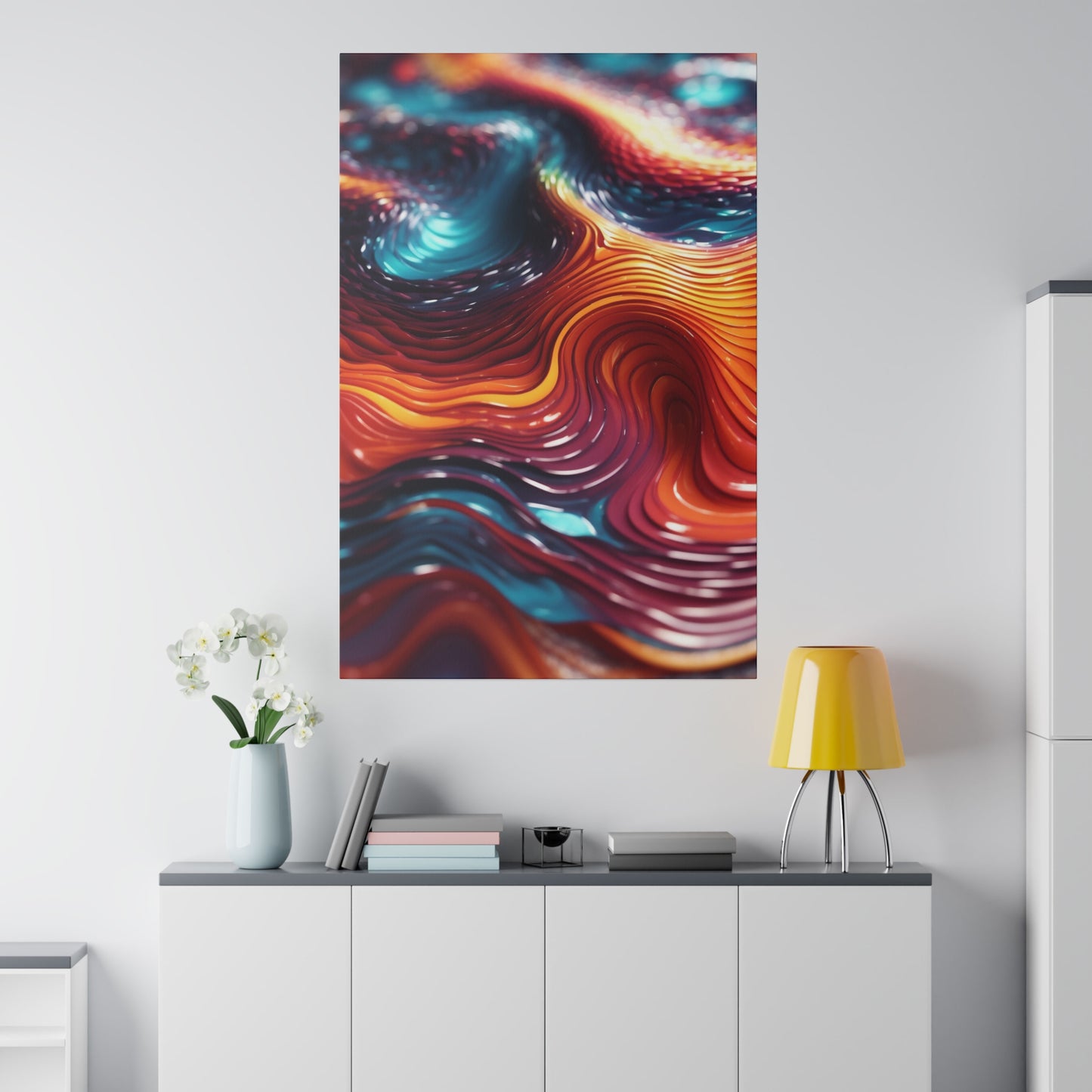 Biomorphic Swirl One canvas .75"
