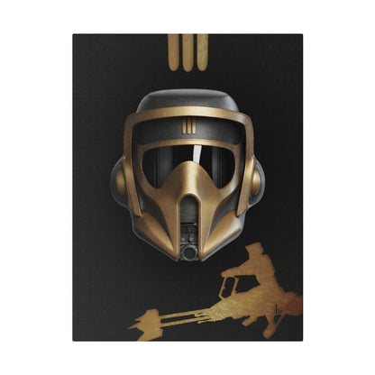 Scout, Dark, helmet concept canvas .75"