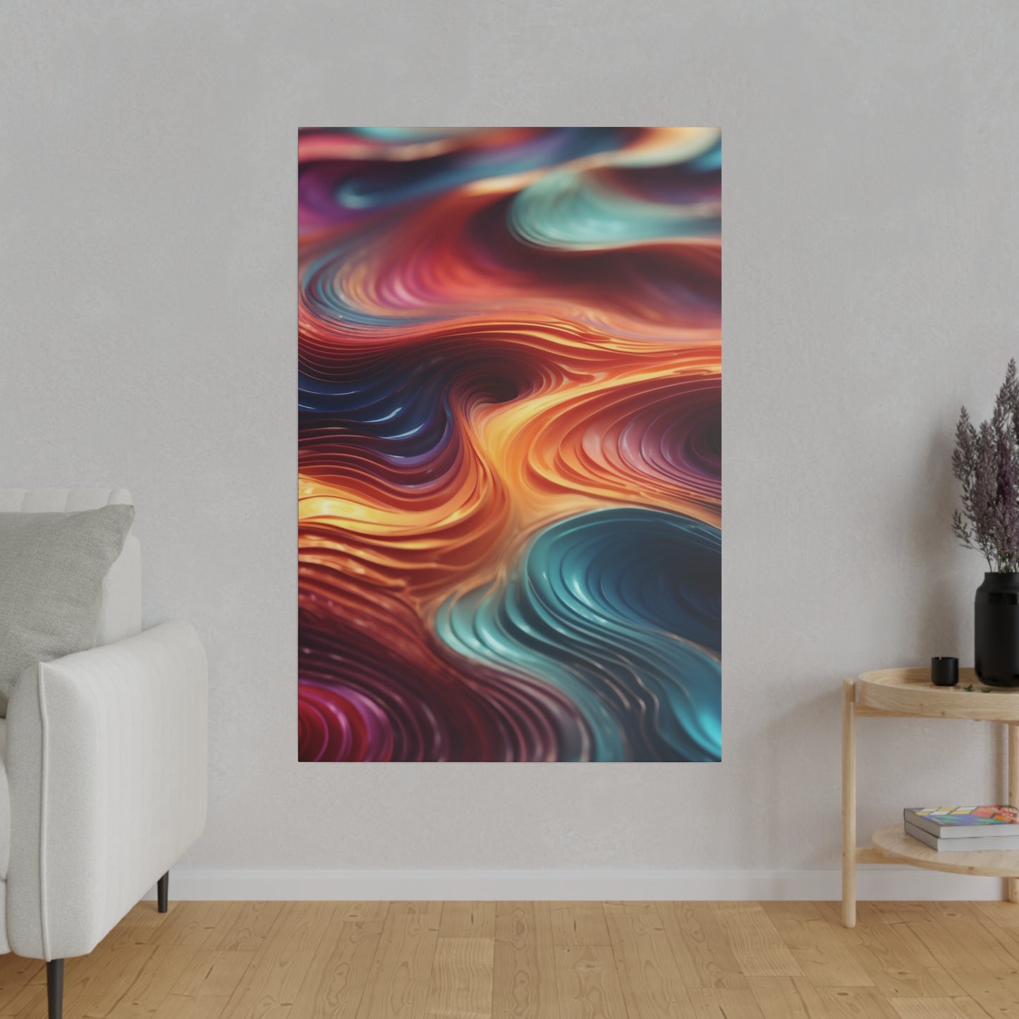 Biomorphic Swirl Four canvas .75"