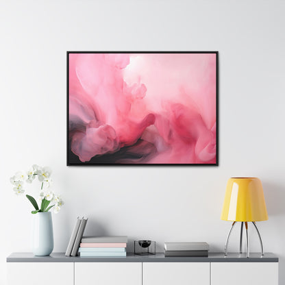 Decor Horizon, Black and Pink Marble , Canvas Print, 1.25"