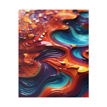 Biomorphic Swirl Two canvas .75"