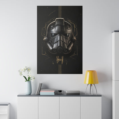 TIE, Dark, helmet concept canvas .75"