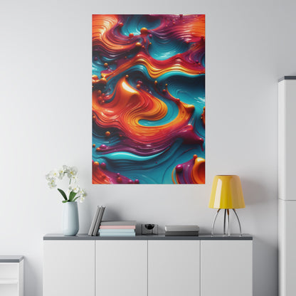 Biomorphic Swirl Three canvas .75"