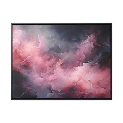 Decor Horizon, Pink and Black Clouds, Canvas Print, 1.25"