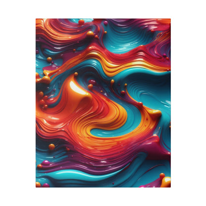 Biomorphic Swirl Three canvas .75"