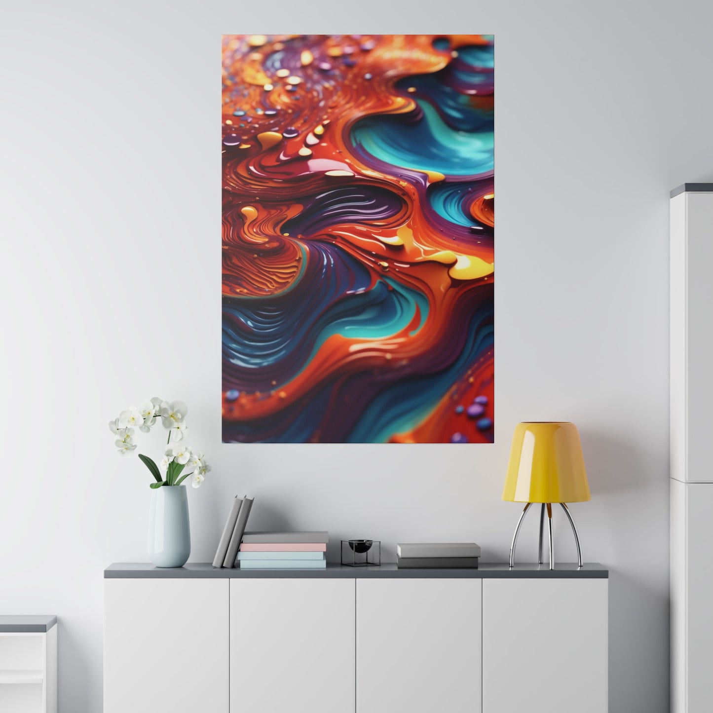 Biomorphic Swirl Two canvas .75"