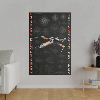 Fighter, Dark, Ship concept canvas .75"