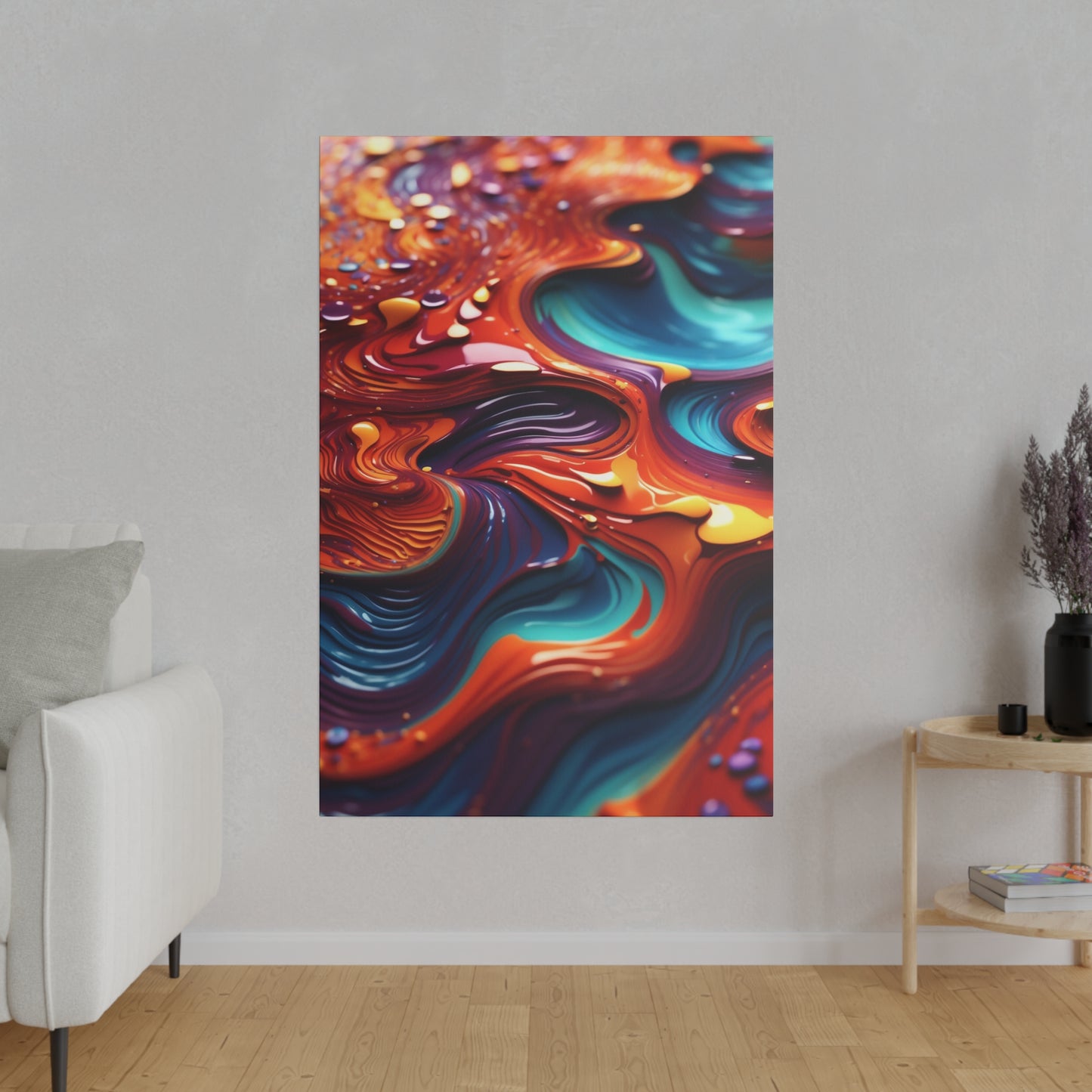 Biomorphic Swirl Two canvas .75"