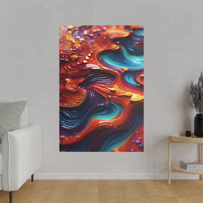 Biomorphic Swirl Two canvas .75"