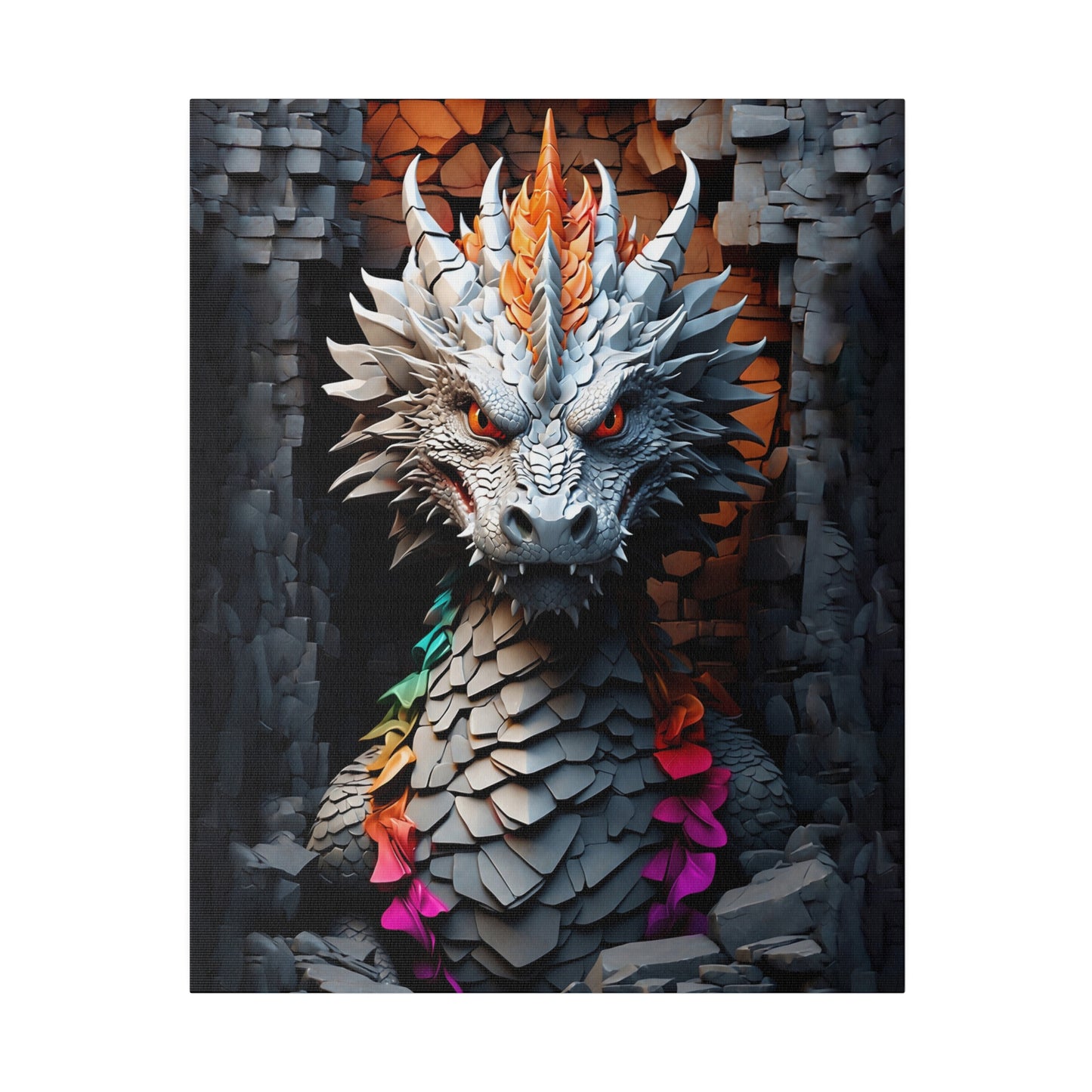 Stone Dragon Collus canvas .75"