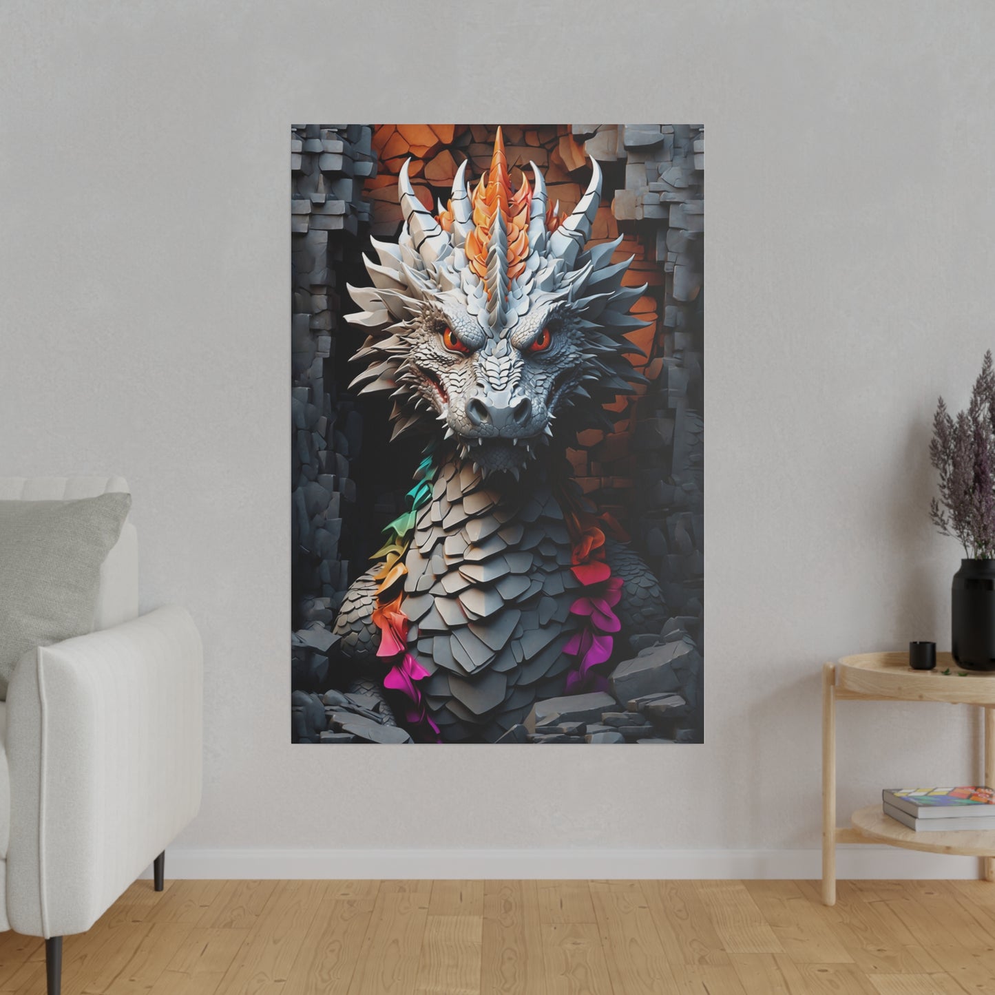 Stone Dragon Collus canvas .75"