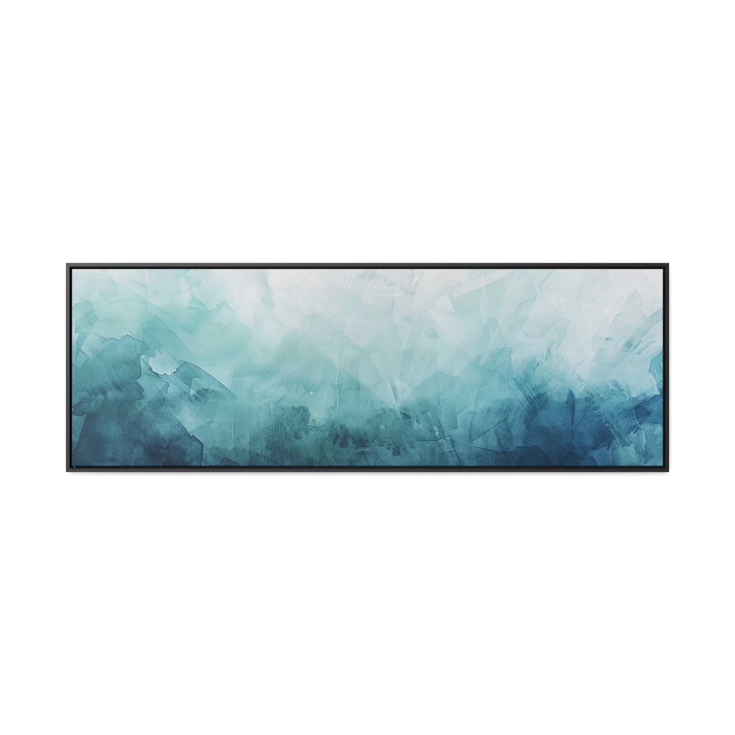 Decor Horizon , Blue Texture, Canvas Print, 1.25"