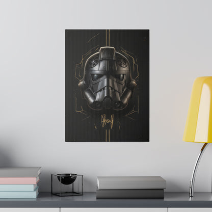 TIE, Dark, helmet concept canvas .75"