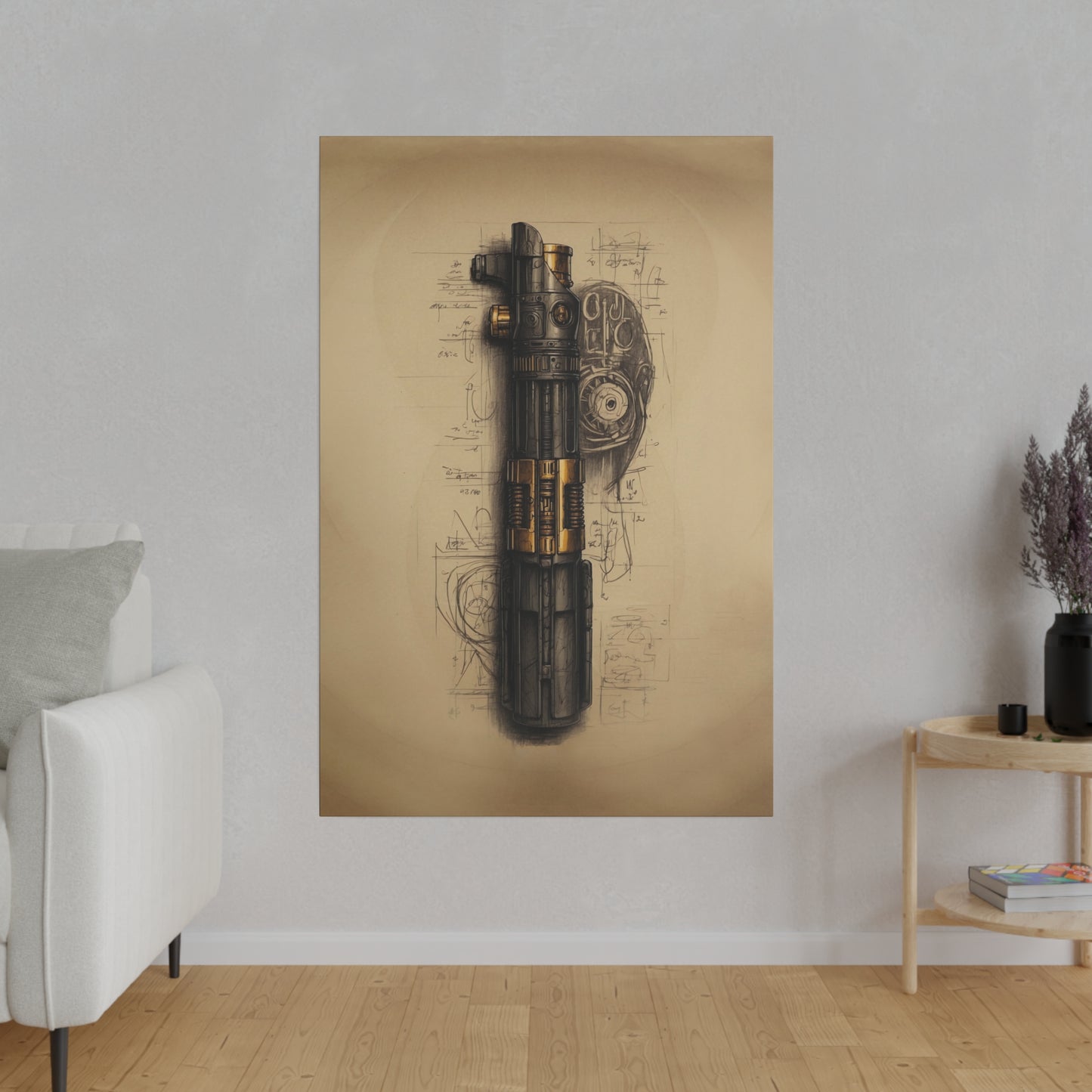 Chosen, Light, saber concept canvas .75"