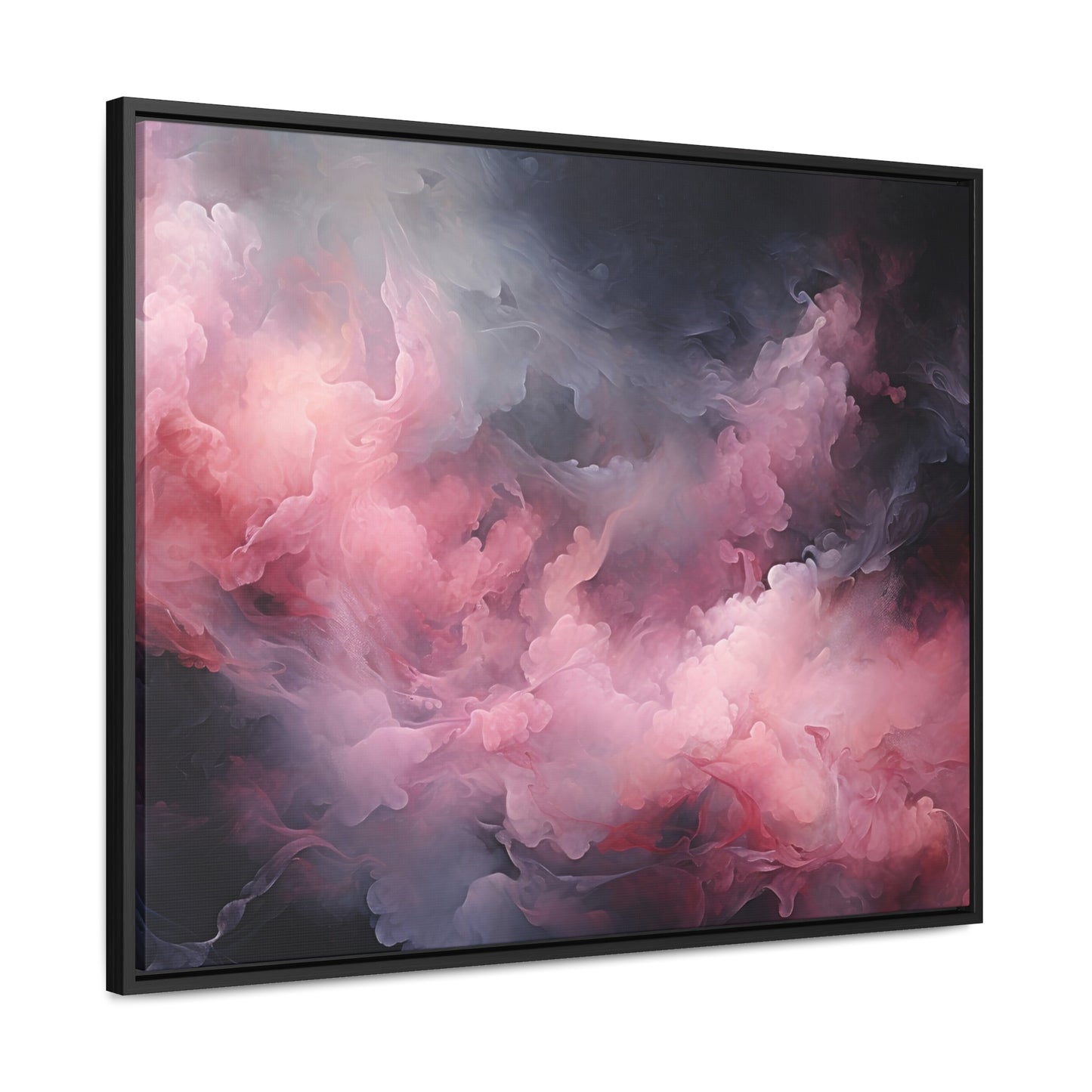 Decor Horizon, Pink and Black Clouds, Canvas Print, 1.25"