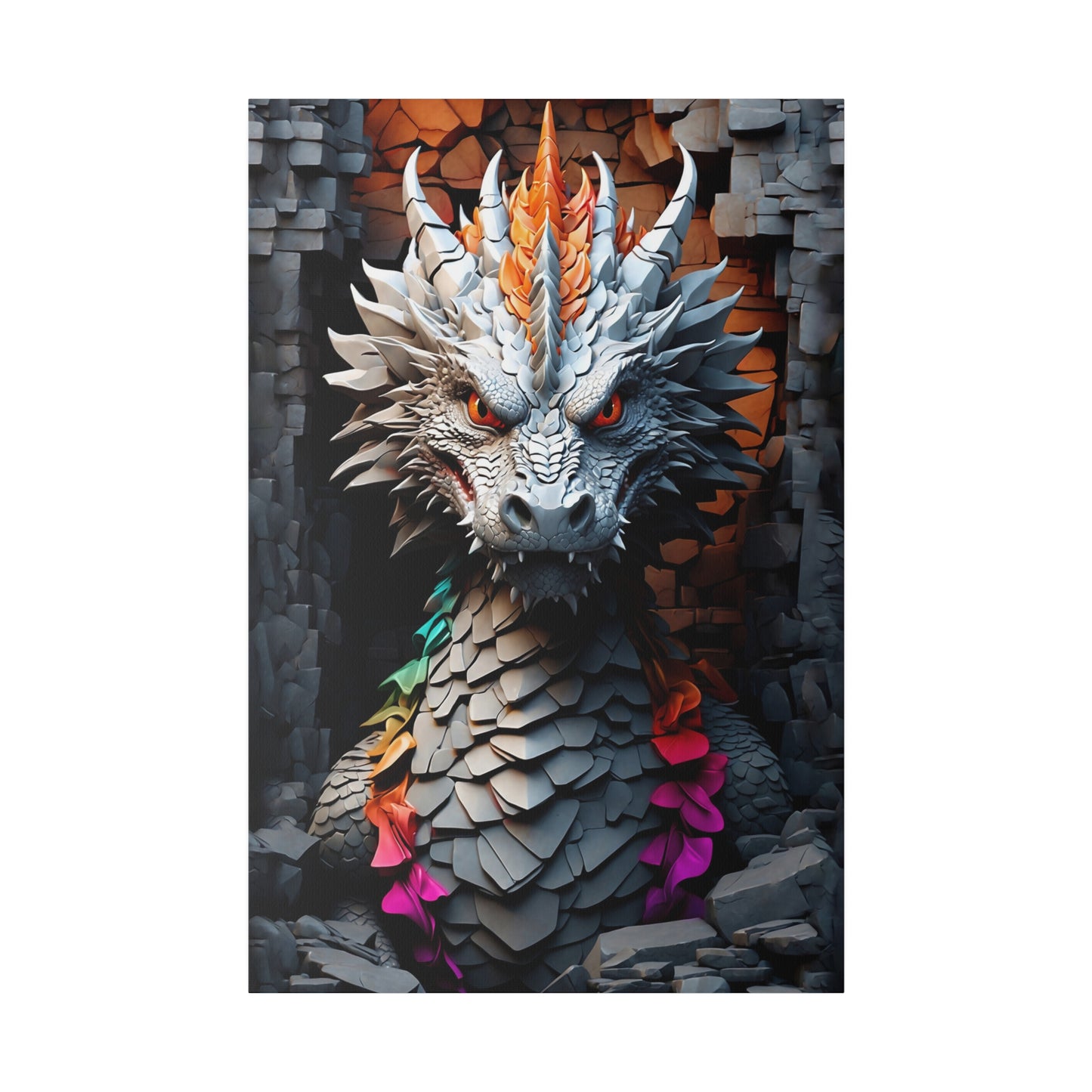 Stone Dragon Collus canvas .75"