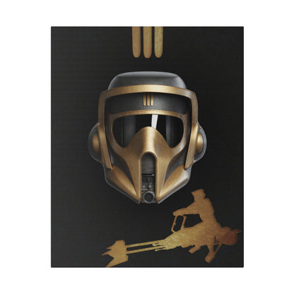 Scout, Dark, helmet concept canvas .75"