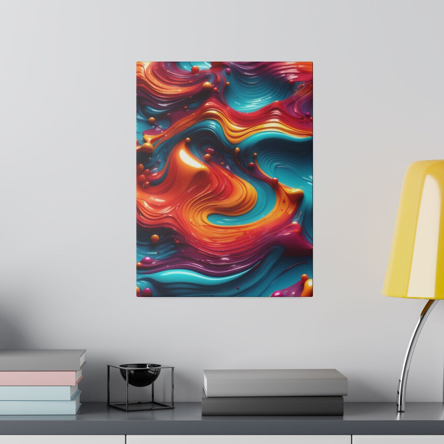 Biomorphic Swirl Three canvas .75"