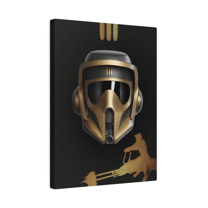 Scout, Dark, helmet concept canvas .75"