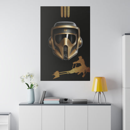 Scout, Dark, helmet concept canvas .75"