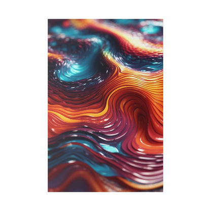 Biomorphic Swirl One canvas .75"