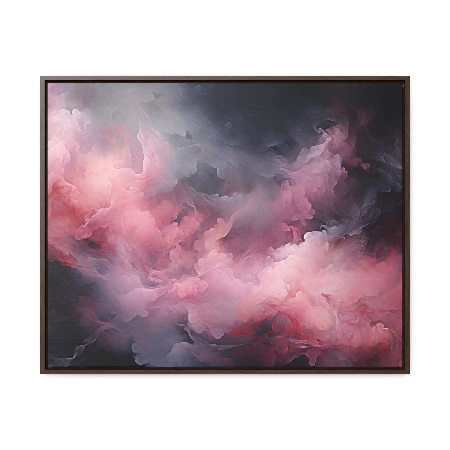 Decor Horizon, Pink and Black Clouds, Canvas Print, 1.25"