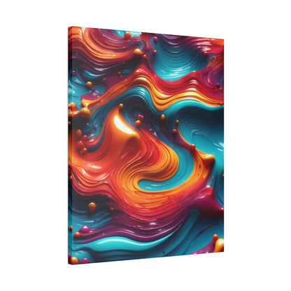 Biomorphic Swirl Three canvas .75"