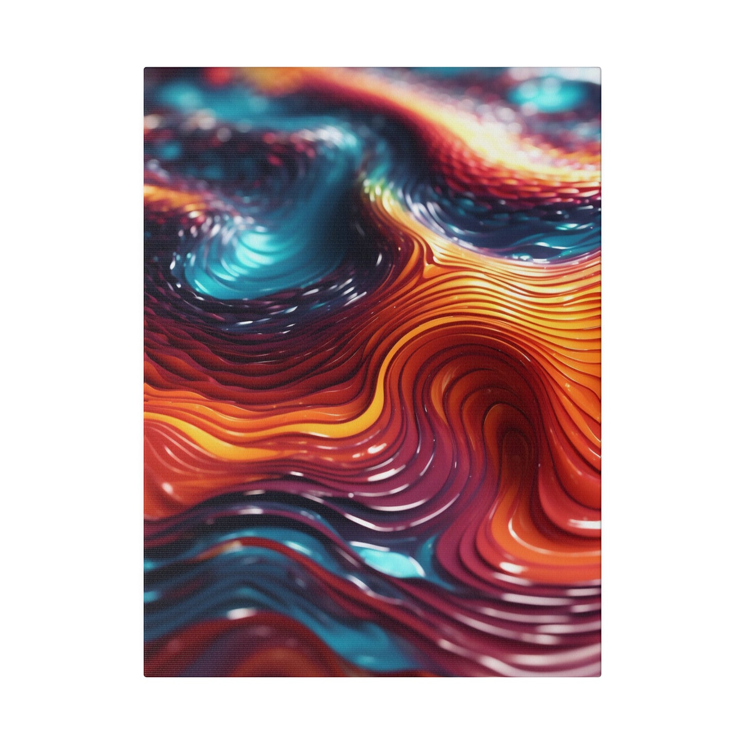 Biomorphic Swirl One canvas .75"