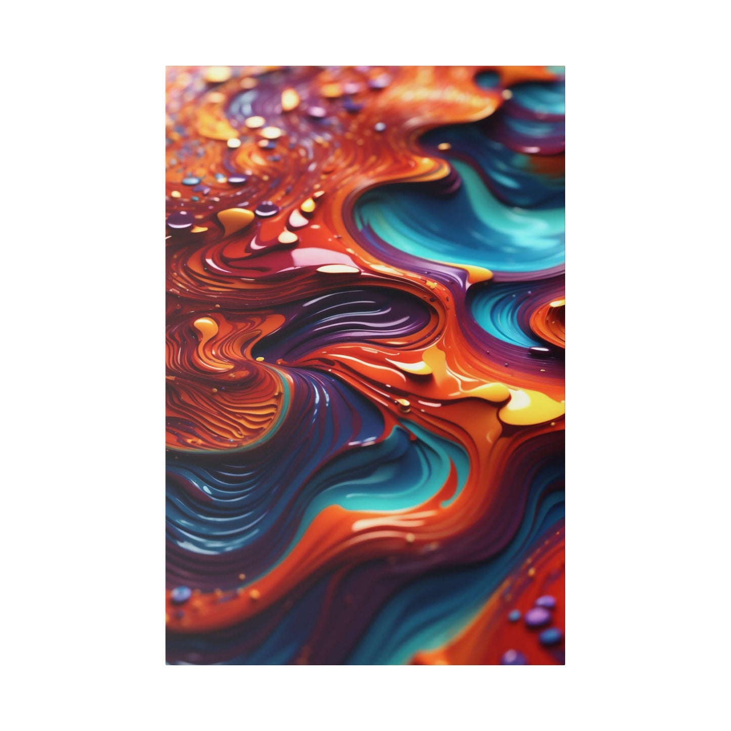 Biomorphic Swirl Two canvas .75"
