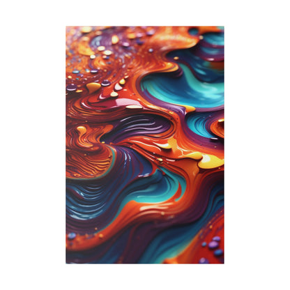 Biomorphic Swirl Two canvas .75"