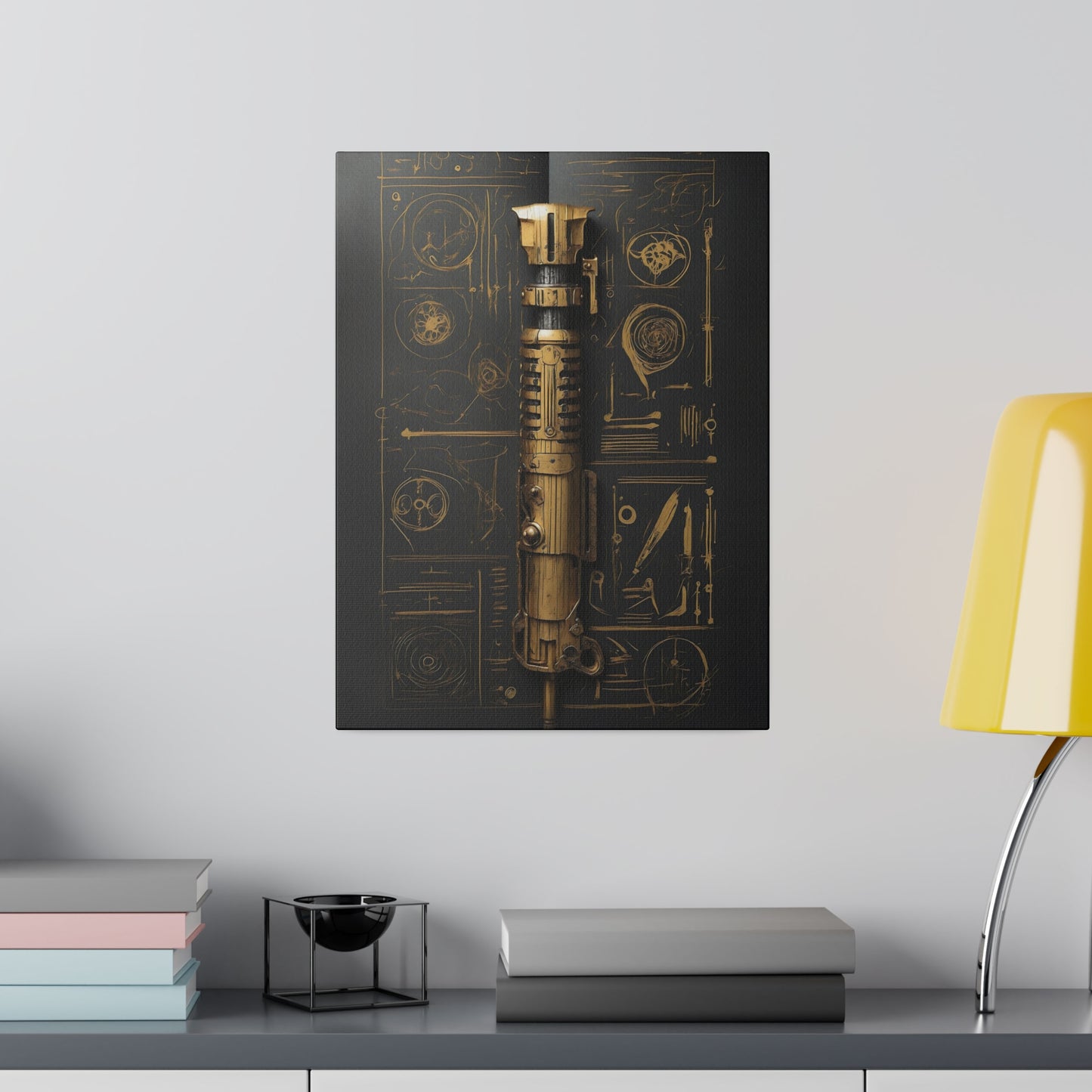 Master, Dark, saber concept canvas .75"