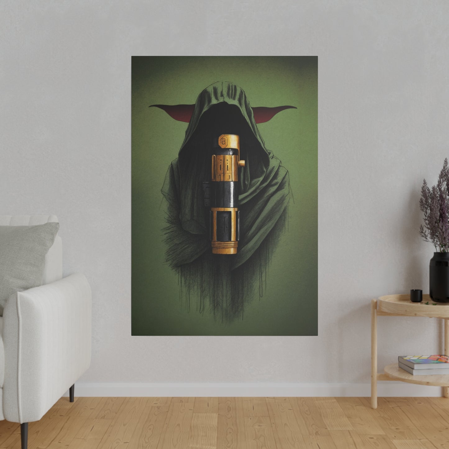 Old Master, Dark, saber concept canvas .75"