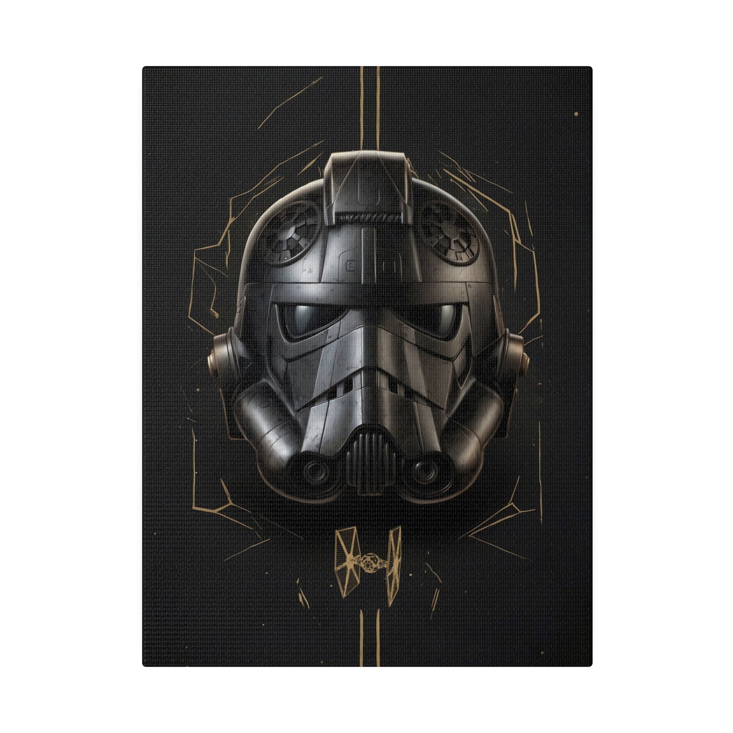 TIE, Dark, helmet concept canvas .75"