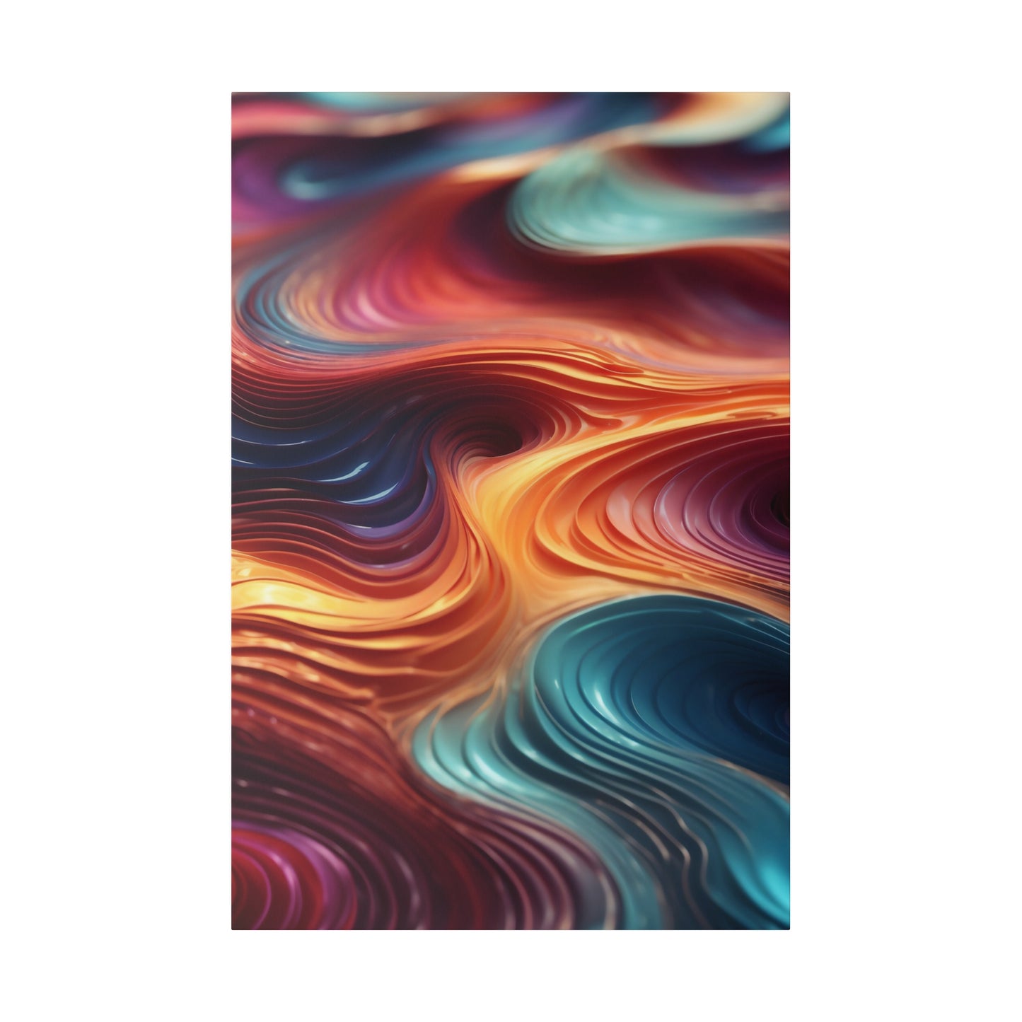 Biomorphic Swirl Four canvas .75"