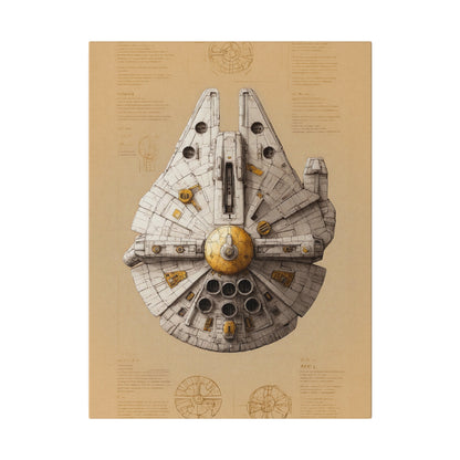 Falcon Top, Light, Ship concept canvas .75"