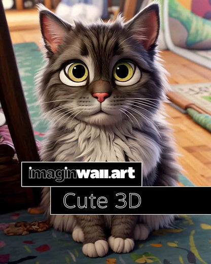 Cute 3D Style Custom Pet Portrait